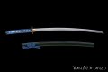 katana giapponese blu bambù