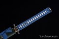 katana giapponese blu bambù