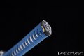 katana giapponese blu bambù