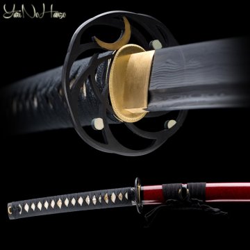 katana damascata acciaio AISI 1060